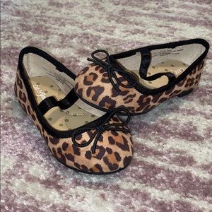 TODDLER GIRLS LEOPARD FLATS SIZE 5